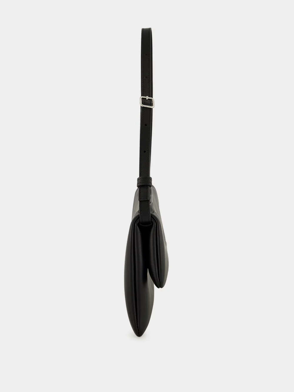 Black Leather Cuff Clutch - Image 5