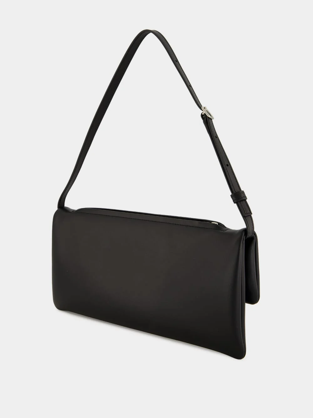 Black Leather Cuff Clutch - Image 6