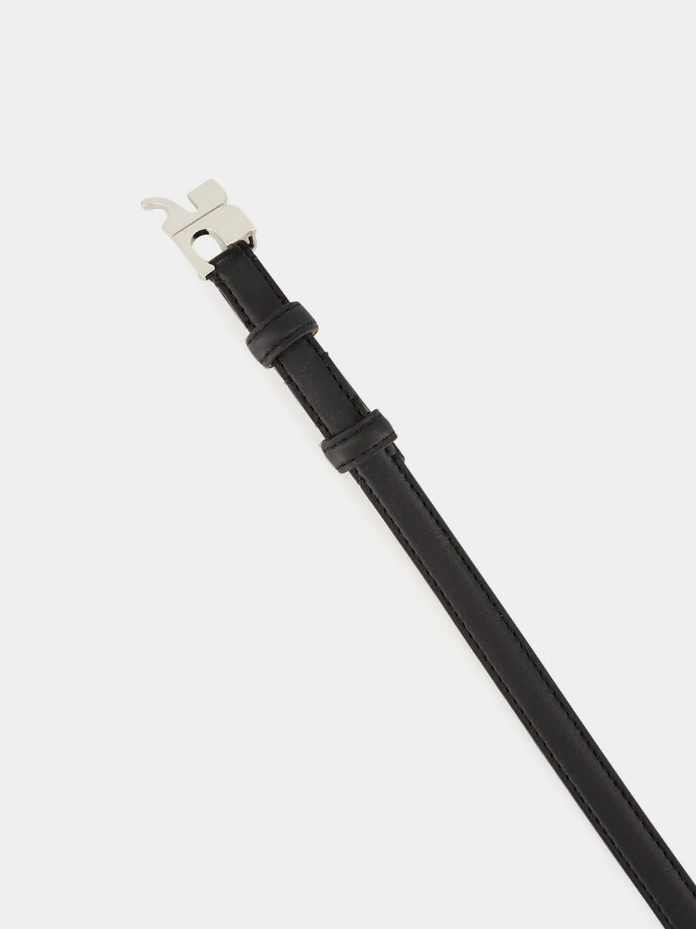 Black Naplack Leather Belt - Image 2