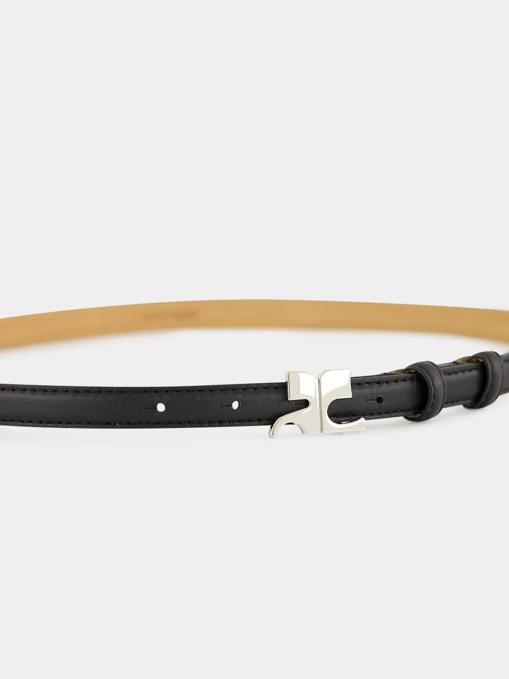 Black Naplack Leather Belt - Image 3