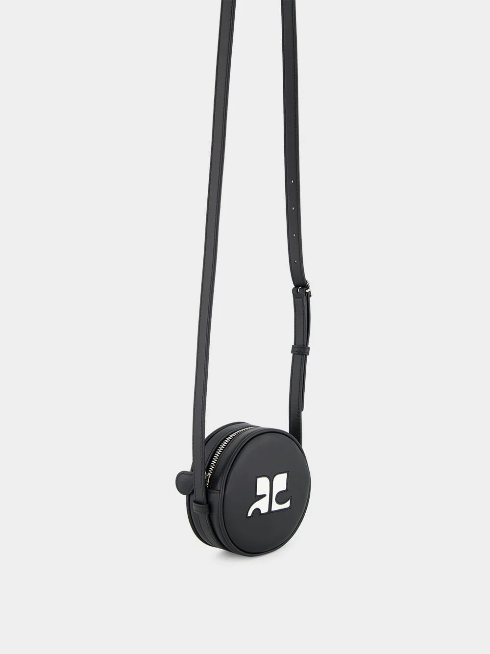 Black ReEdition Leather Mini Circle Bag - Image 3