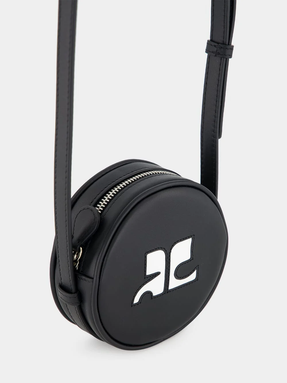 Black ReEdition Leather Mini Circle Bag - Image 7