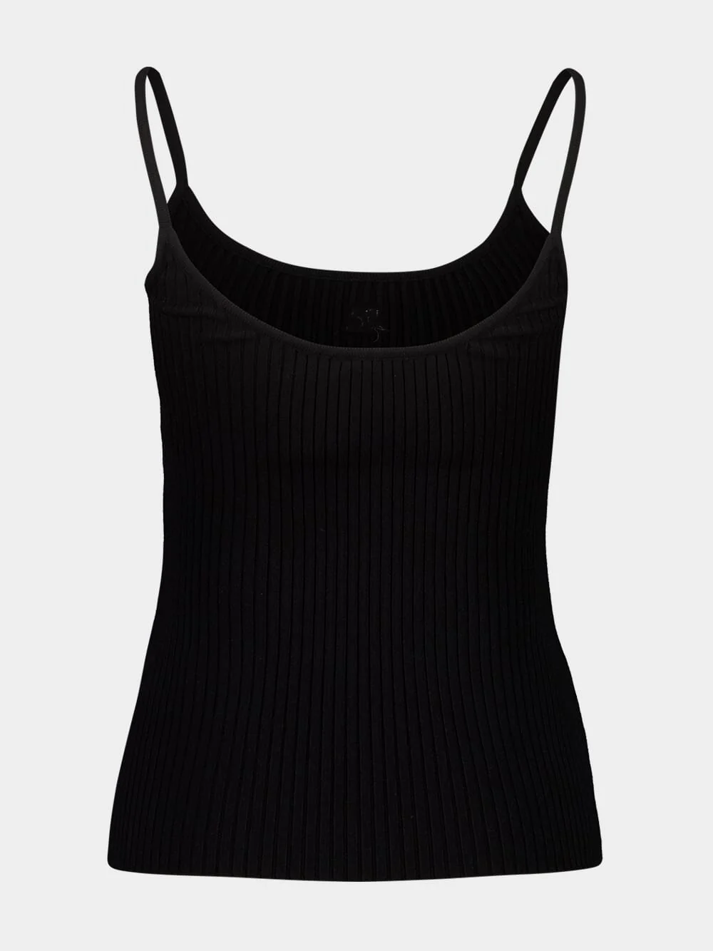 Black Reedition Rib Knit Tank Top - Image 4