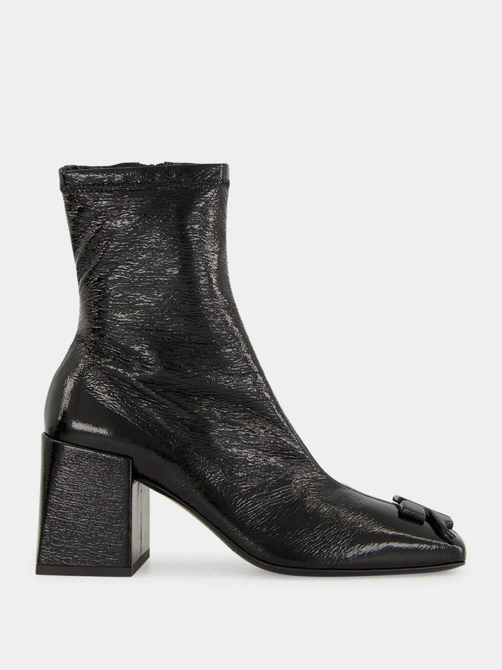 Black Reedition Vinyl Ankle Boots
