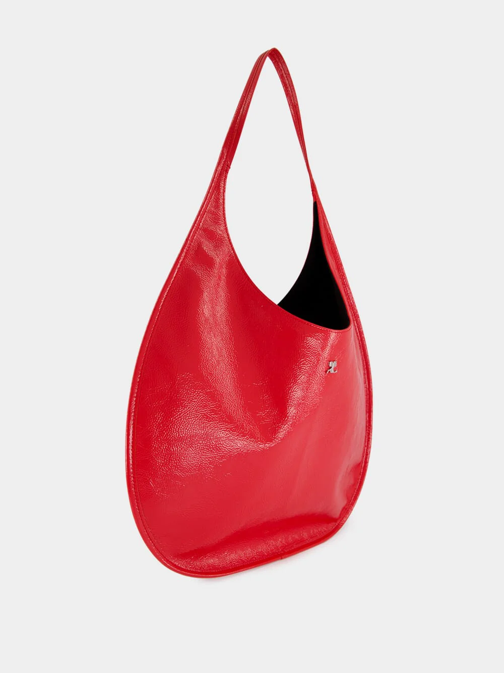 Bright Red Holy Naplack Leather Shoulder Bag - Image 2