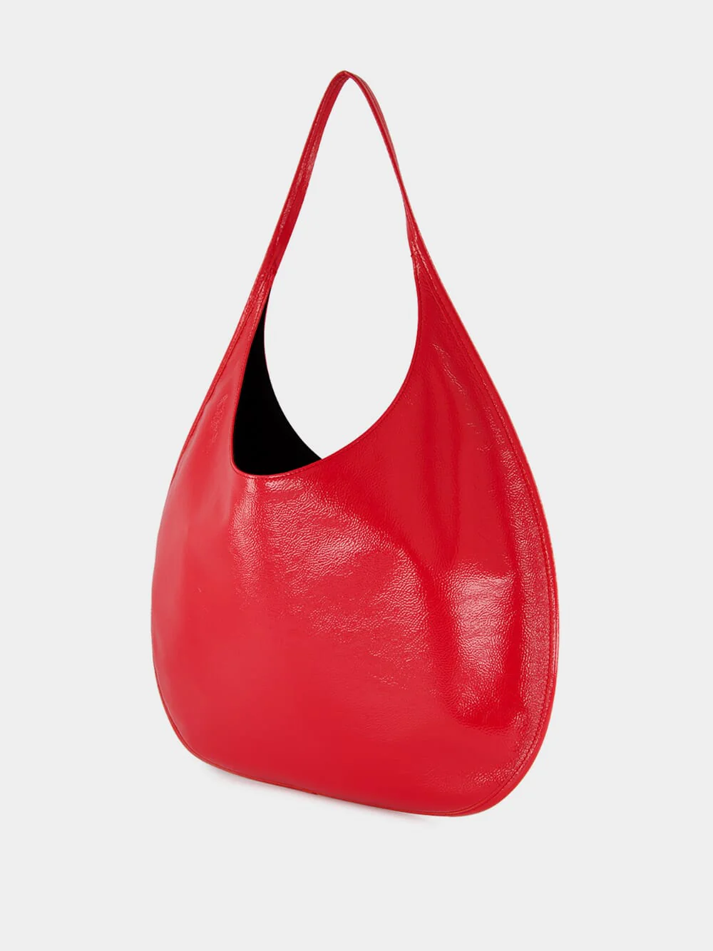 Bright Red Holy Naplack Leather Shoulder Bag - Image 4