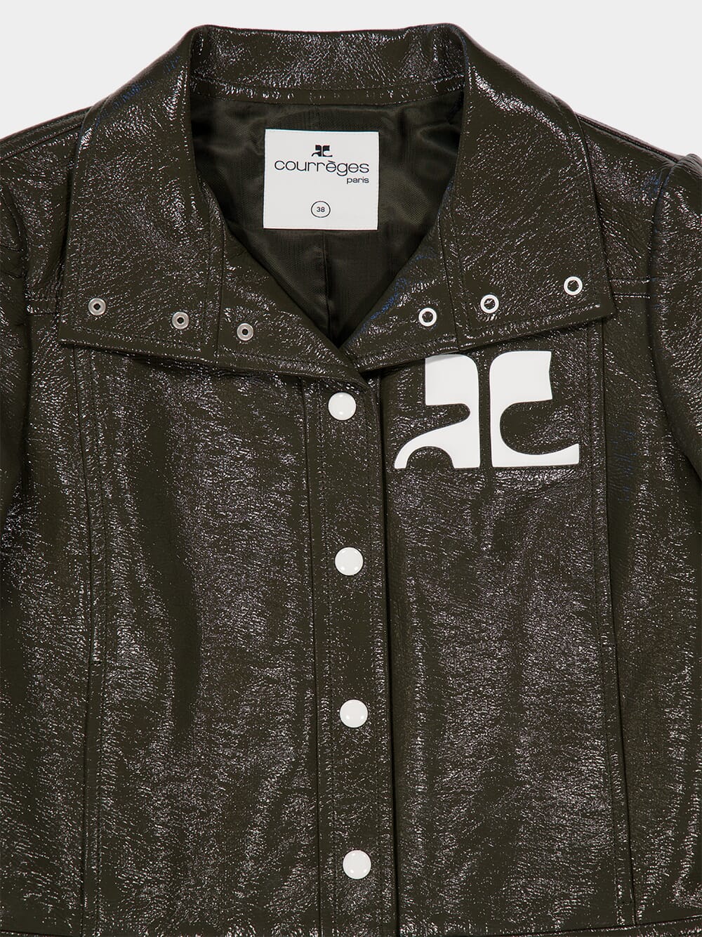 Camouflage Green Reedition Vinyl Jacket - Image 5