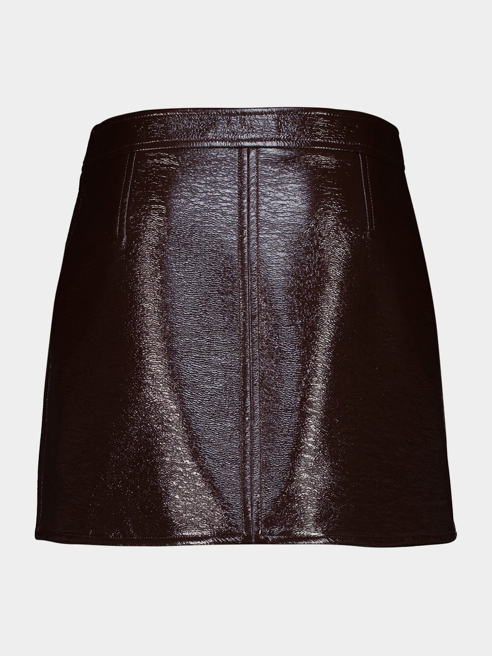 Chocolate Reedition Vinyl Mini Skirt - Image 3
