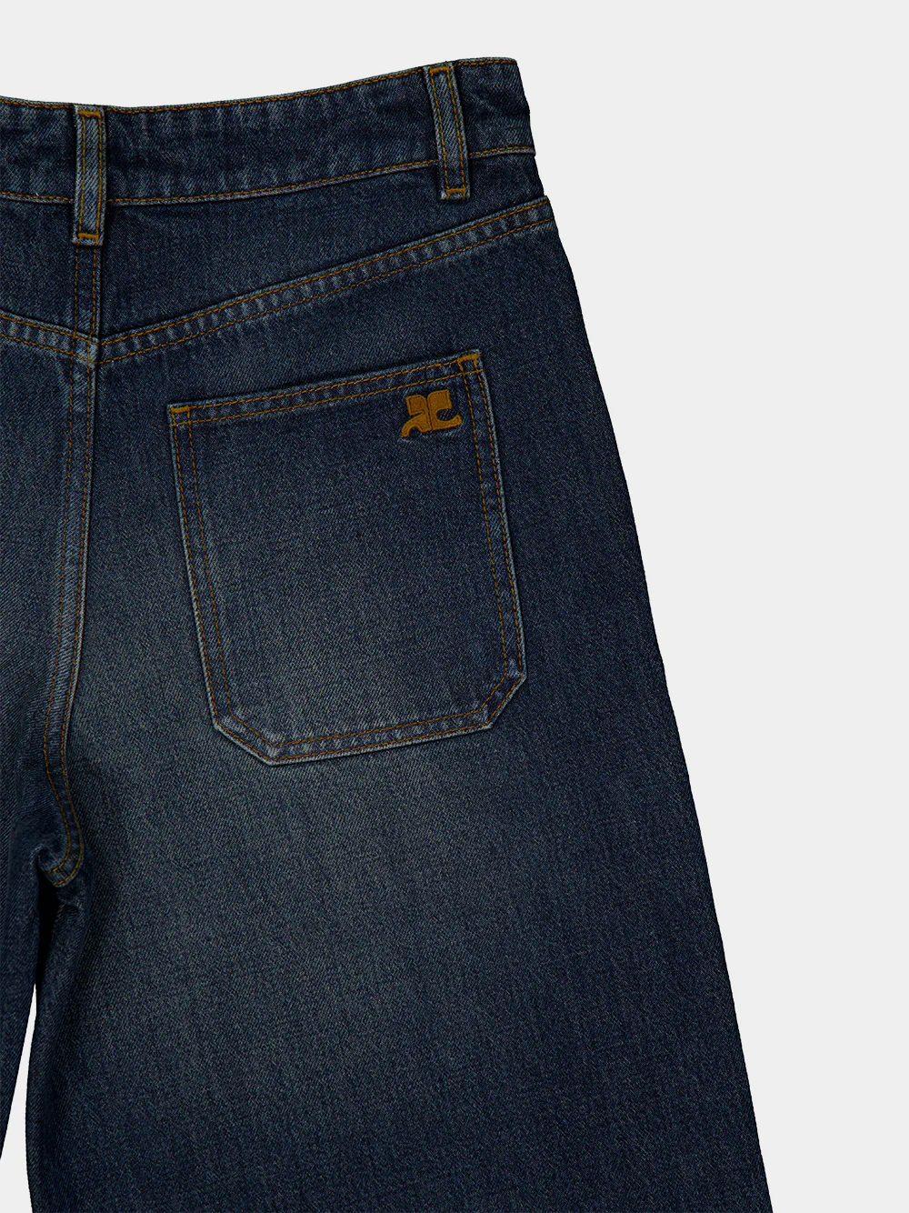 Vintage Medium Blue Baggy Denim Jeans - Image 6