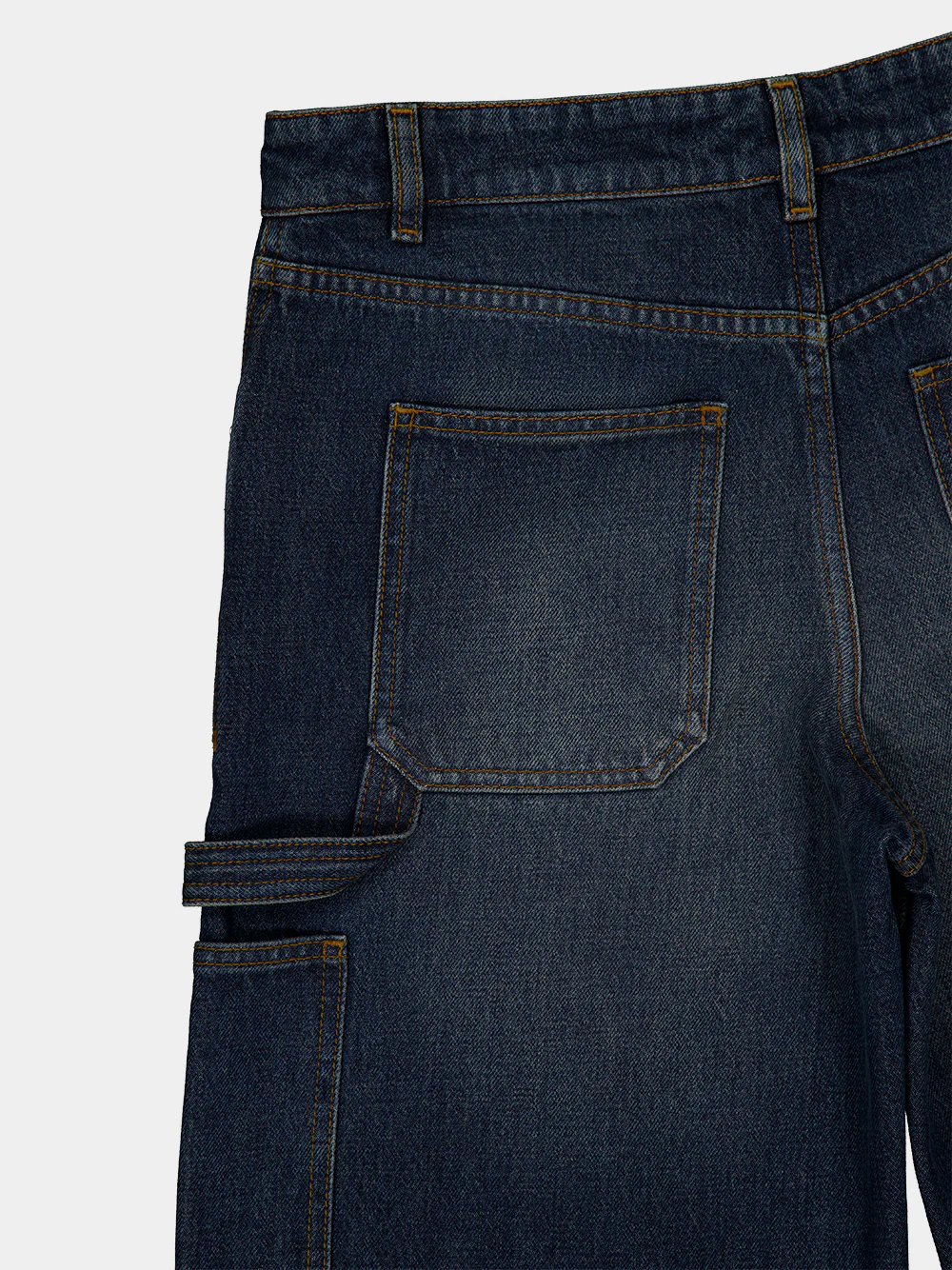 Vintage Medium Blue Baggy Denim Jeans - Image 7
