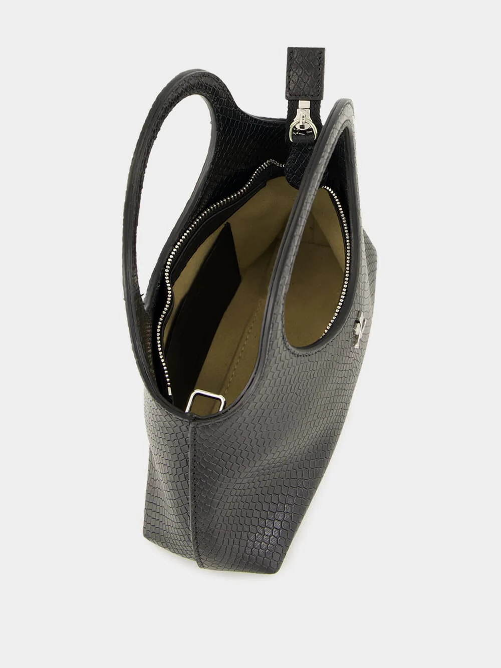 Mini Holy Day Bag in Black Viper Leather - Image 6