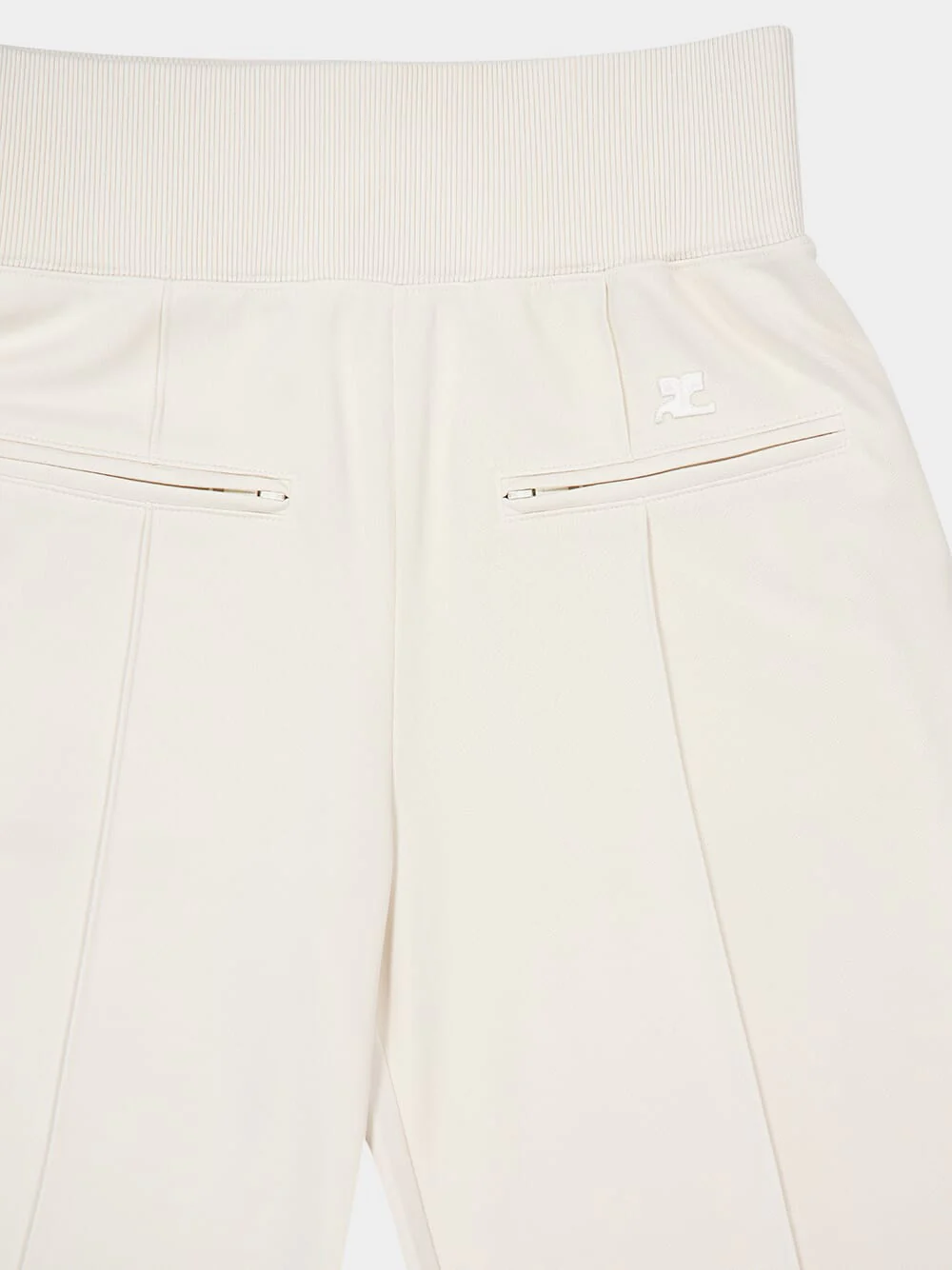 Natural Beige Interlock Tracksuit Pants - Image 5
