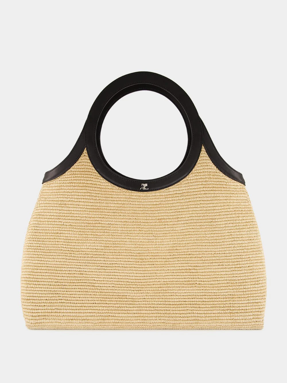 Natural Beige Medium Holy Raffia Bag