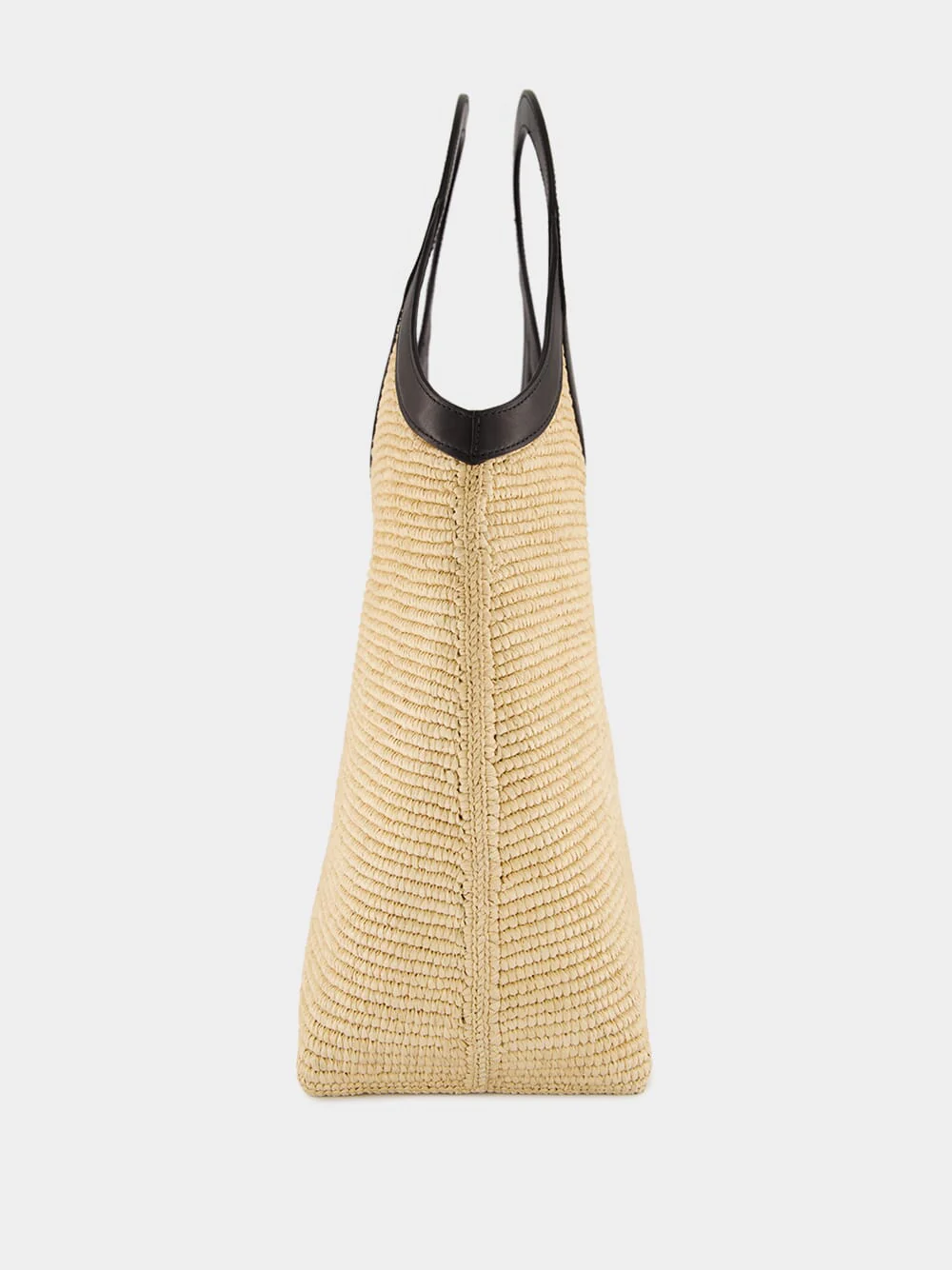 Natural Beige Medium Holy Raffia Bag - Image 3