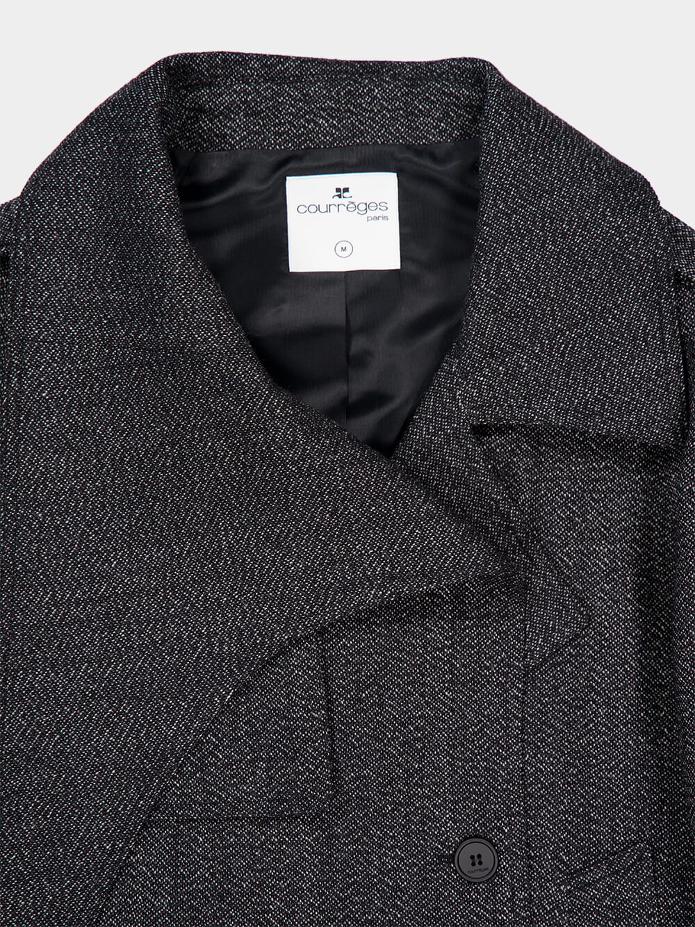 Oblique Caviar Wool Short Coat - Image 5
