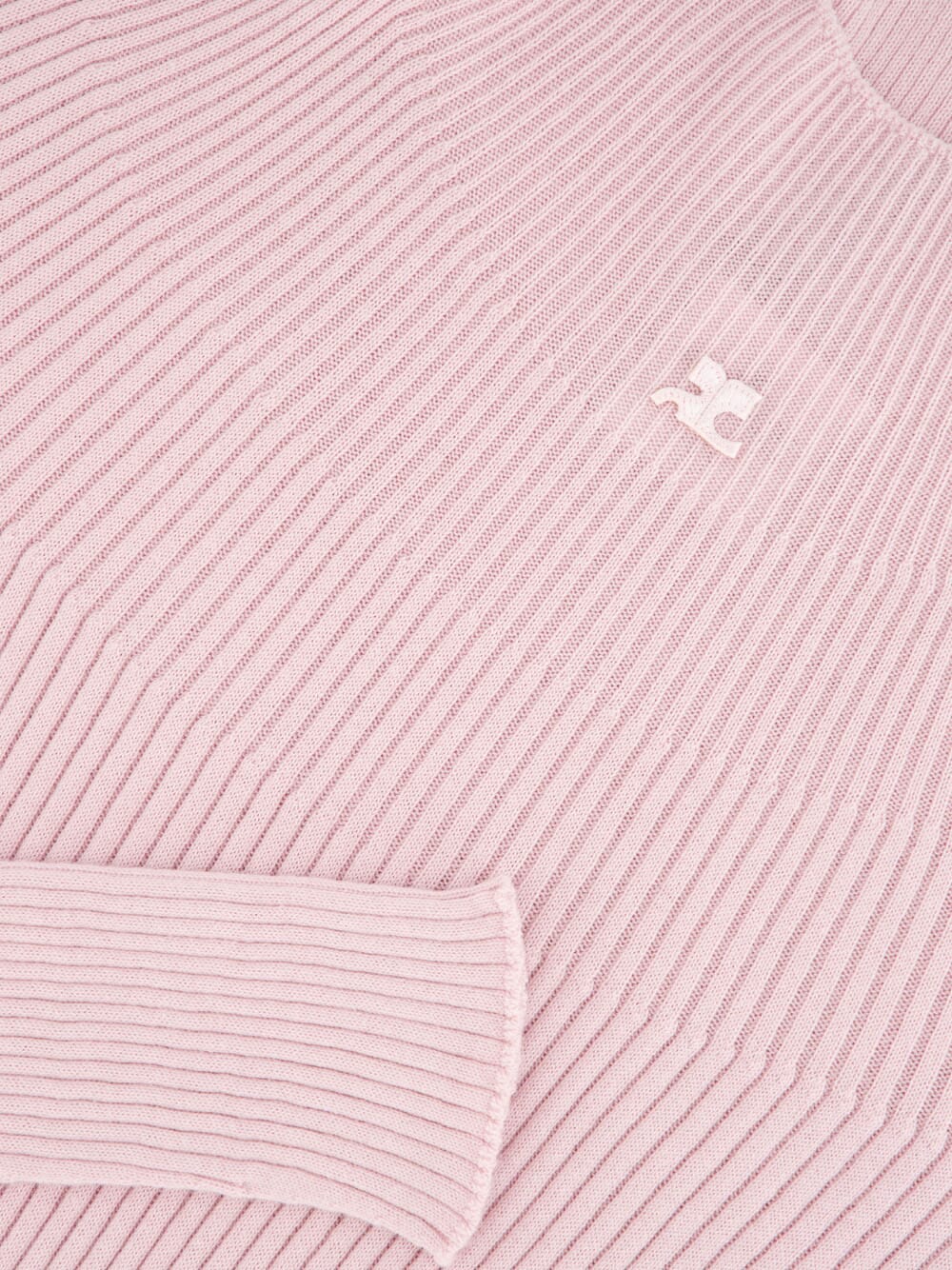 Salt Pink Solar Light Rib Mockneck Sweater - Image 5