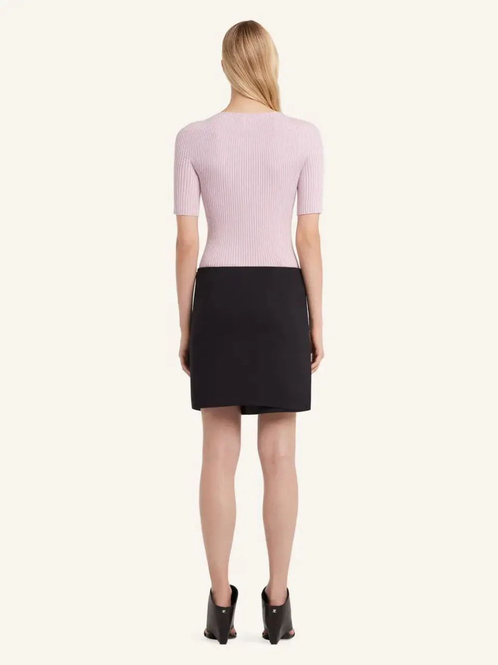 Salt Pink Solar Light Rib Sweater - Image 3