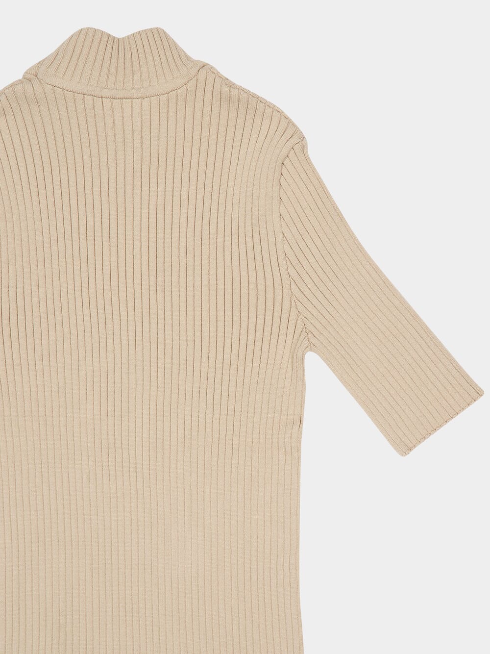 Sand Reedition Short Sleeves Rib Knit Sweater - Image 4