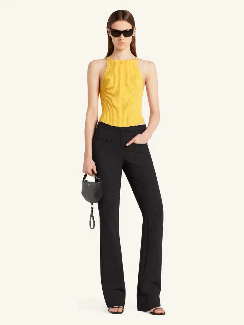 Sun Circle Rib Knit Top - Image 2