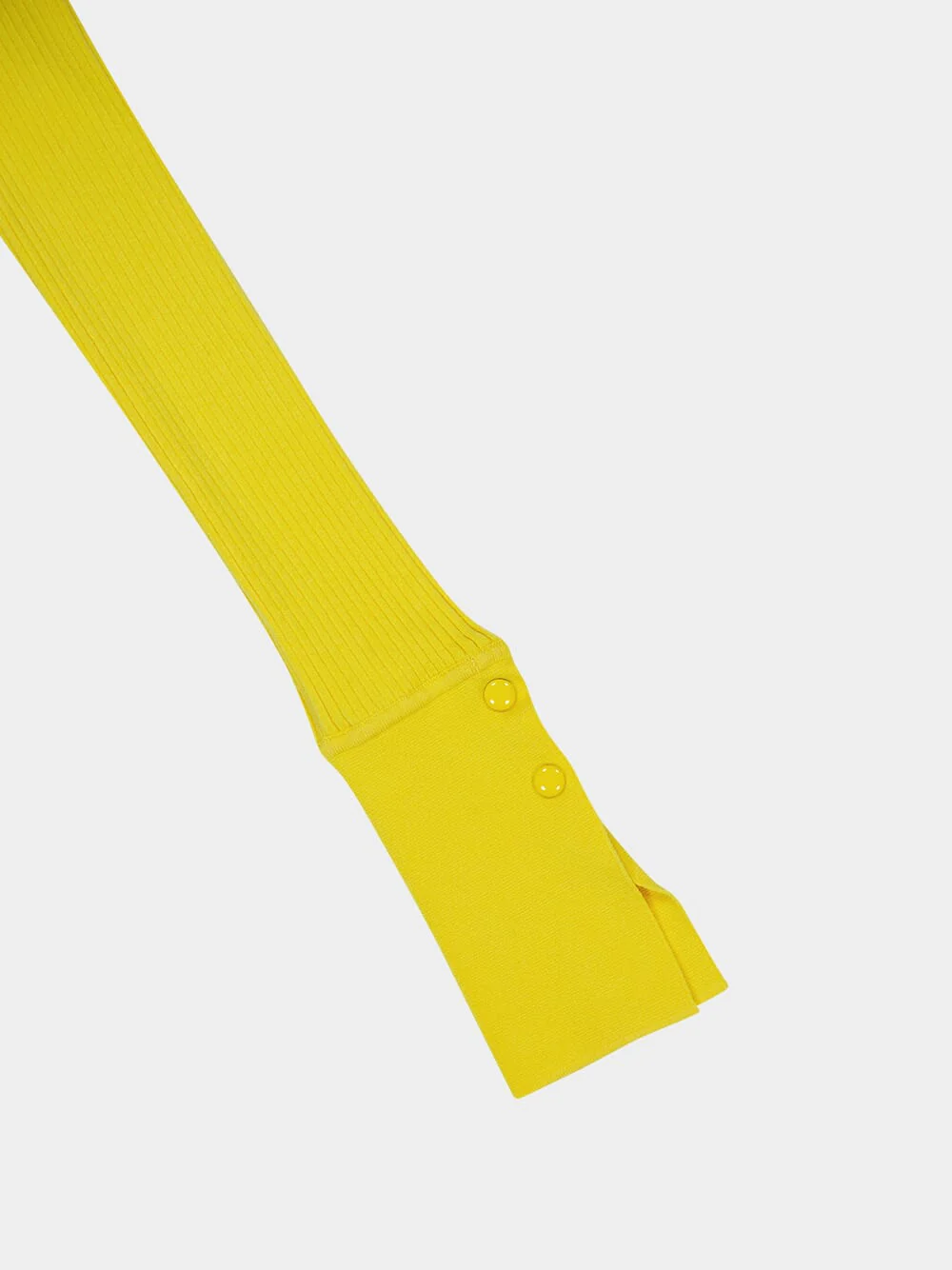 Sun Yellow Classic Rib Polo Shirt - Image 6