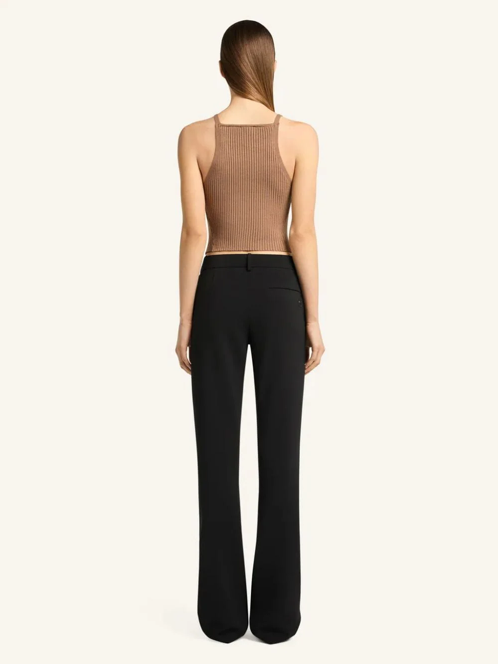 Bronzer Strap Rib Knit Tank Top - Image 3