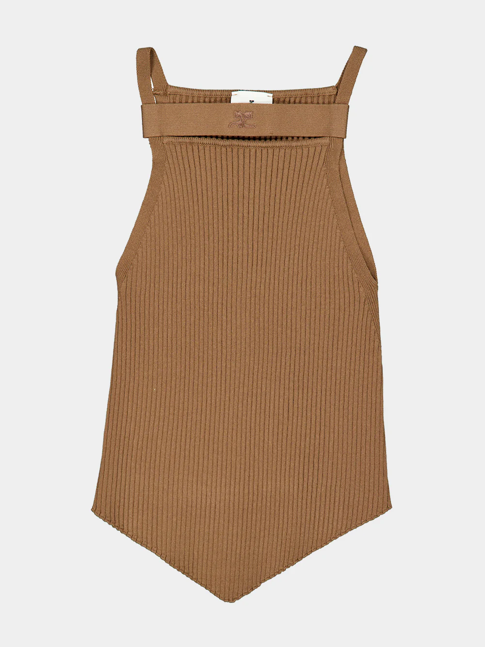 Bronzer Strap Rib Knit Tank Top - Image 5