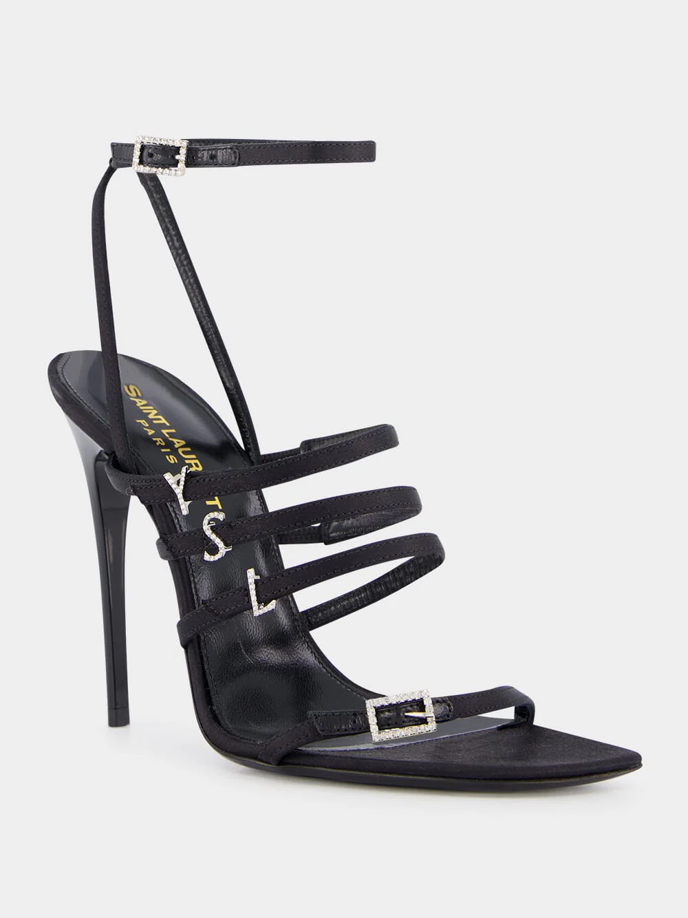 Crepe Satin And Rhinestones Jerry Sandals - Image 2