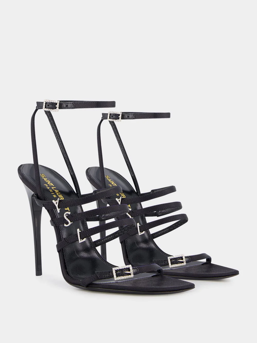 Crepe Satin And Rhinestones Jerry Sandals - Image 3