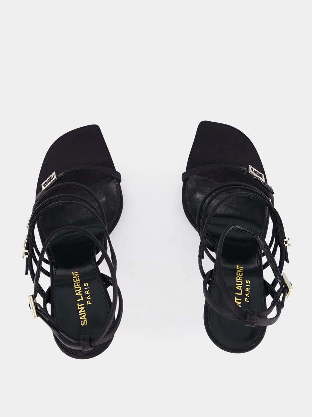 Crepe Satin And Rhinestones Jerry Sandals - Image 4