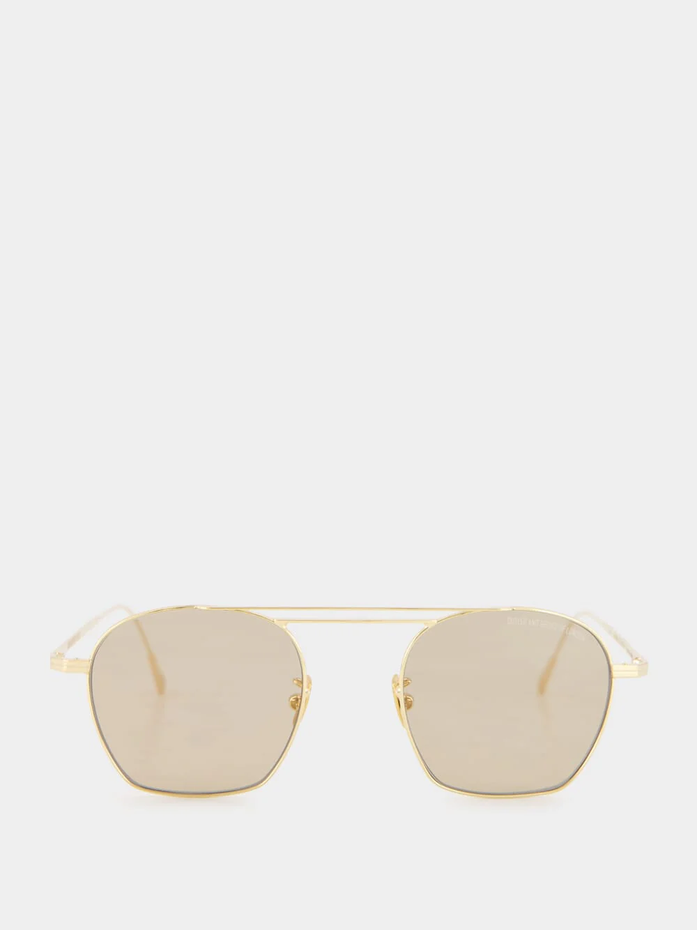 18K Gold Octagonal Aviator Sunglasses