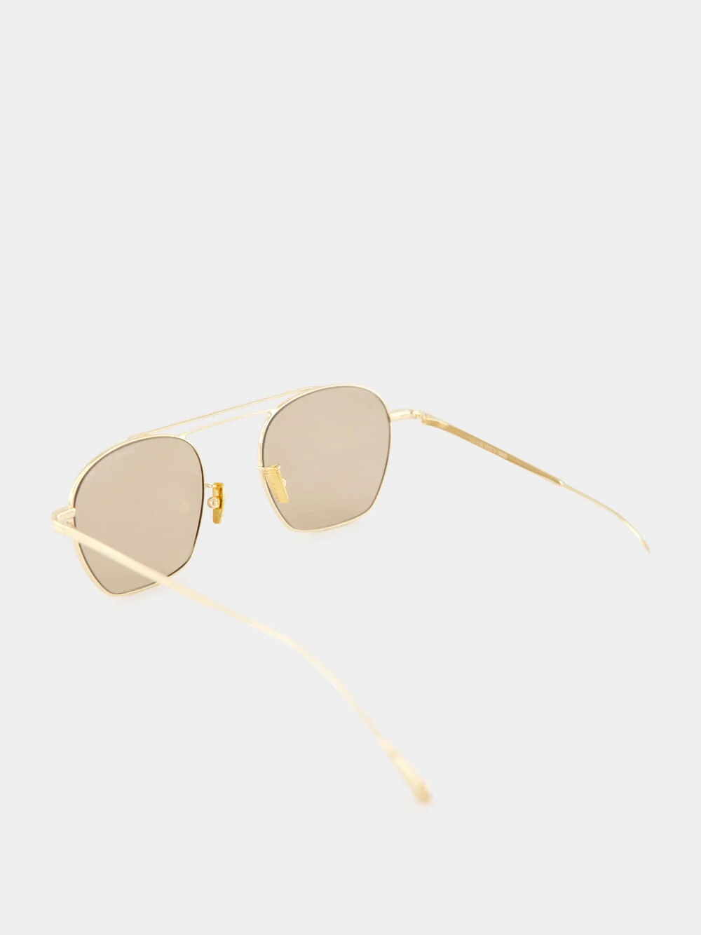 18K Gold Octagonal Aviator Sunglasses - Image 4