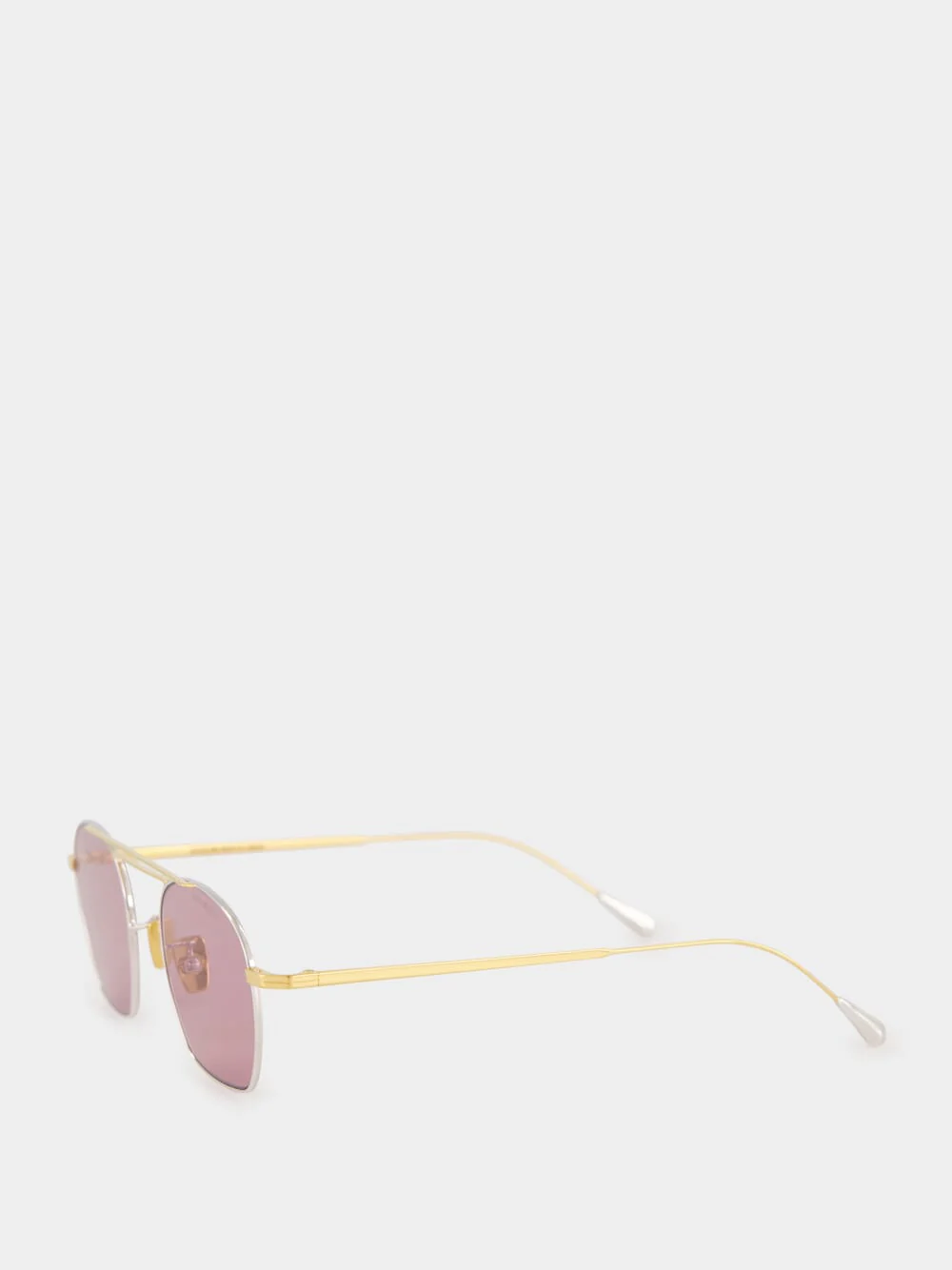 24k Rose Gold Octagonal Aviator Sunglasses - Image 3