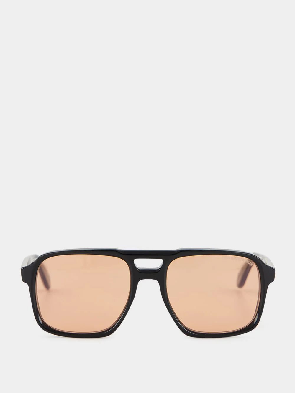 Black Aviator Sunglasses with Pink Lens