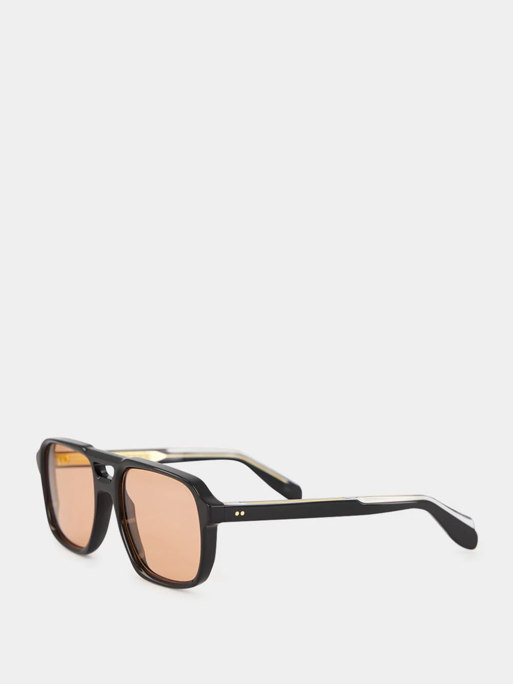 Black Aviator Sunglasses with Pink Lens - Image 3