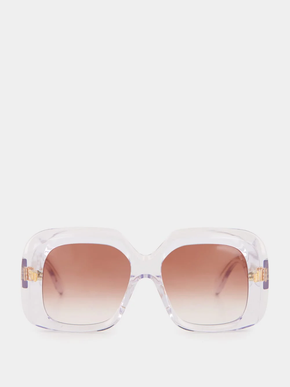 Crystal Gradient Rectangle Sunglasses - Image 2