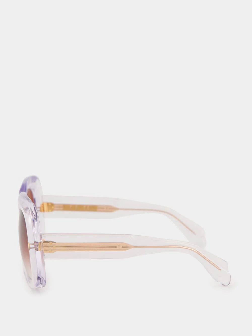 Crystal Gradient Rectangle Sunglasses - Image 4