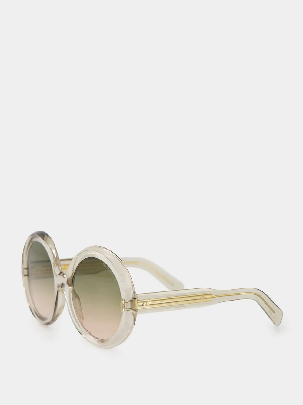 Sand Beige 1412 Round Sunglasses - Image 4