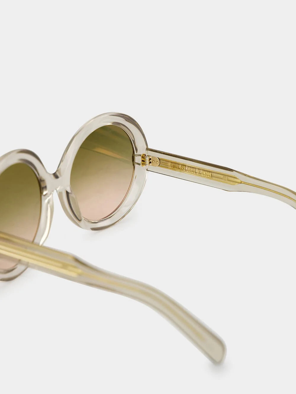 Sand Beige 1412 Round Sunglasses - Image 5