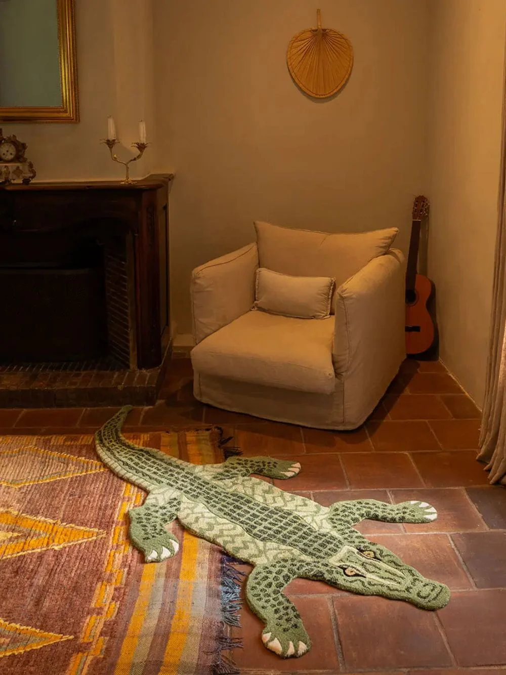Coolio Crocodile Large Rug