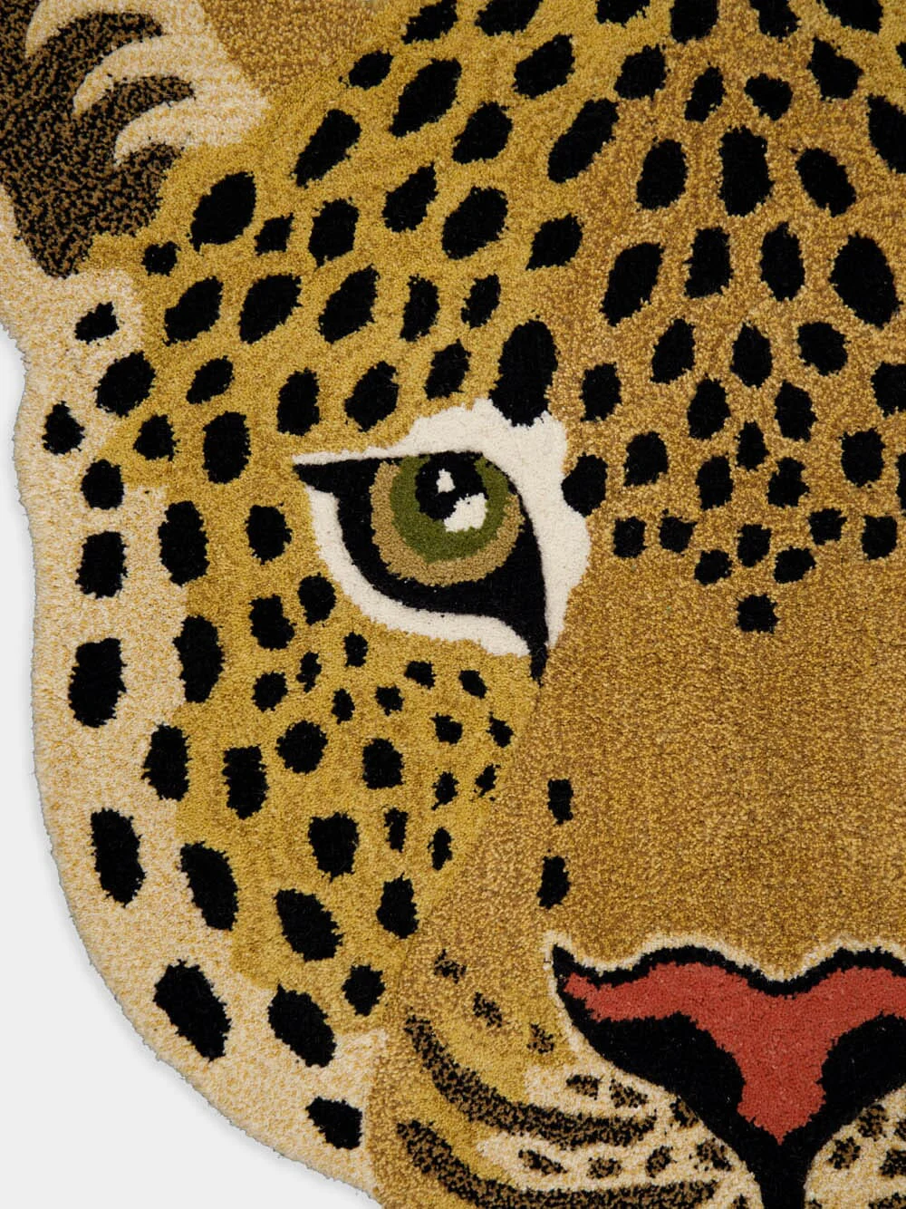 Large Himani Leopard Head Rug - Image 2