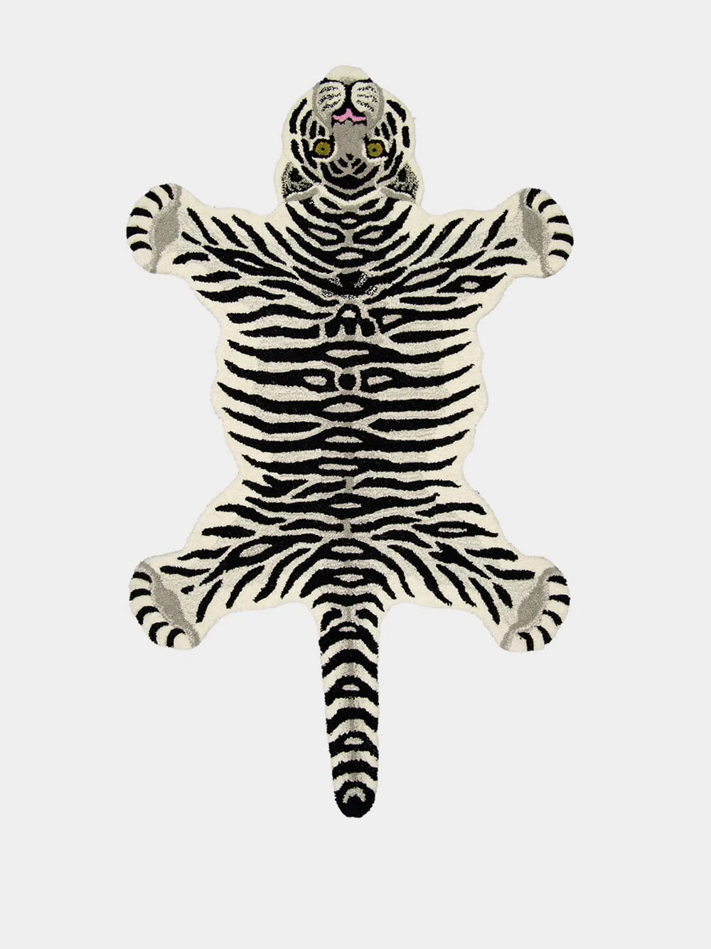 Snowy Tiger Rug Large
