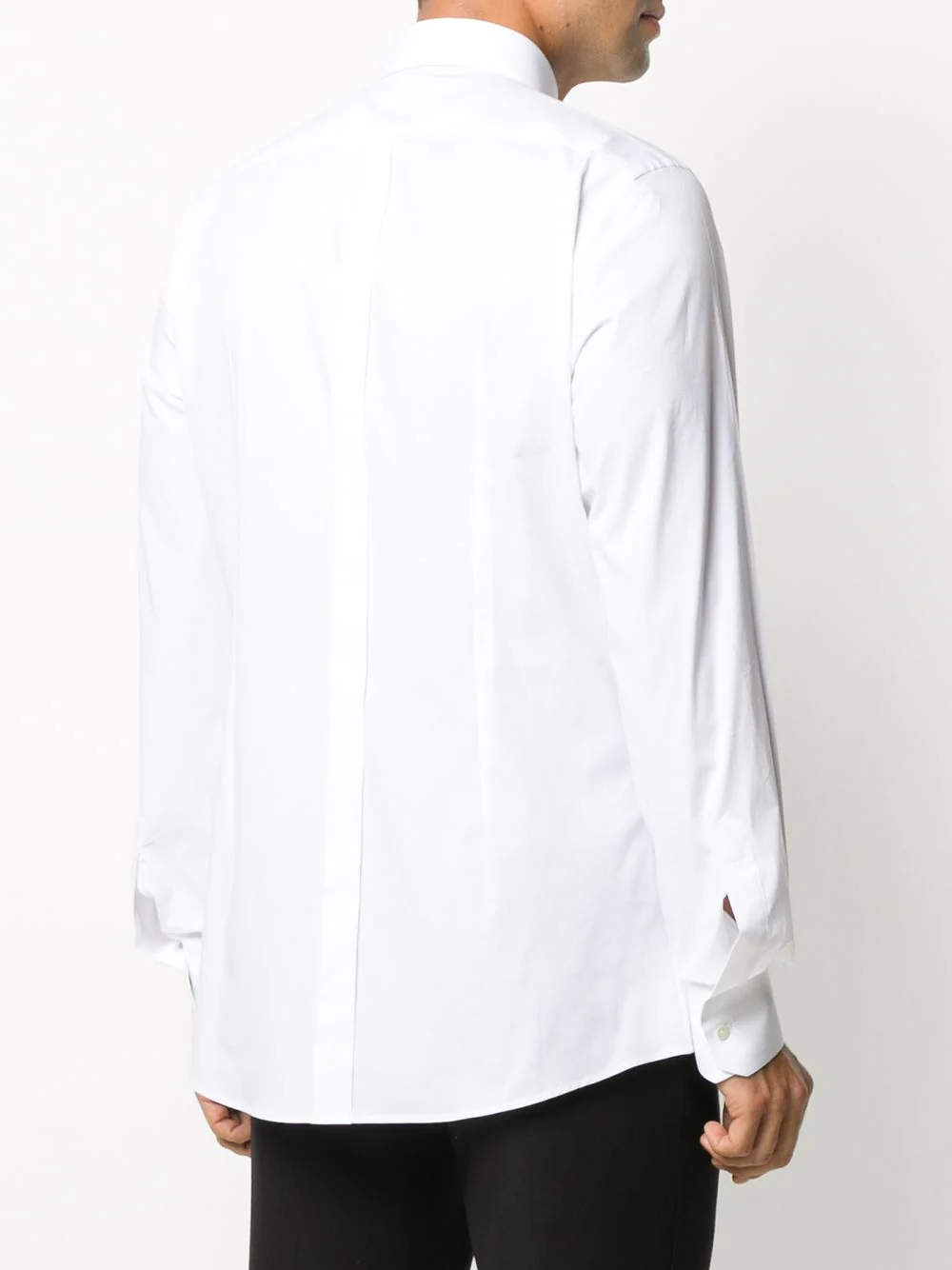 White Cotton Classic Shirt - Image 4