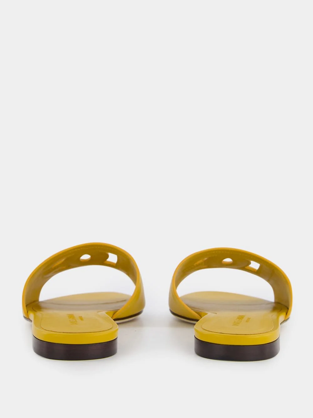 DG Logo Yellow Calfskin Sliders - Image 5