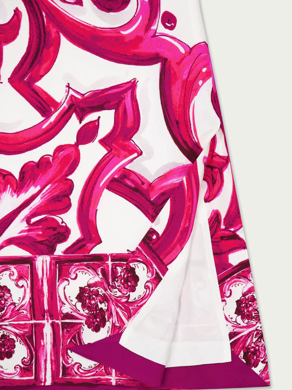 Majolica-Print A-Line Skirt - Image 5