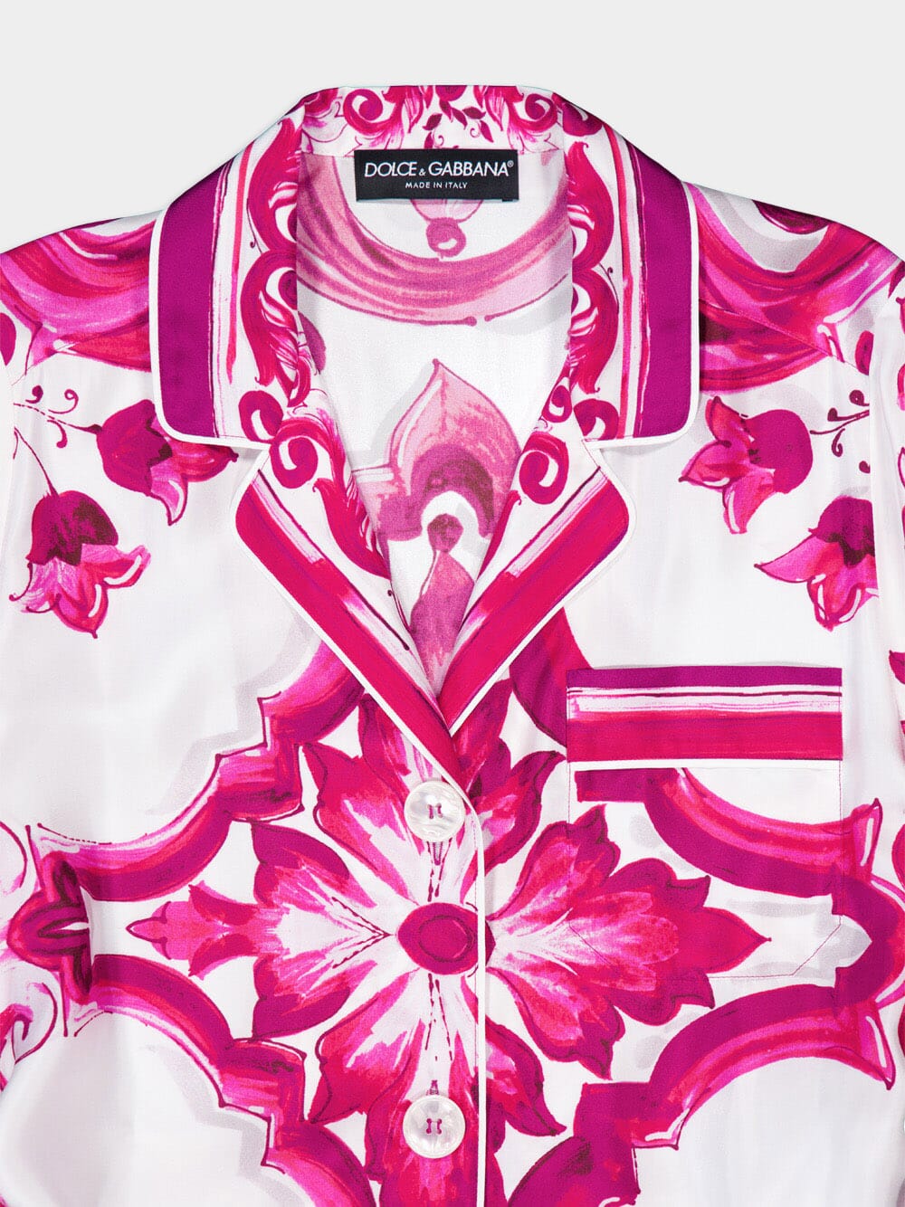 Majolica-Print V-Neck Maxi Dress - Image 6