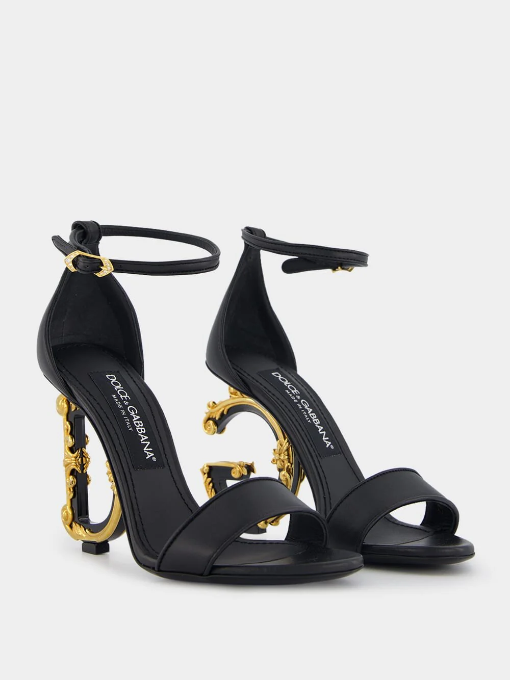 Keira Baroque Logo 105mm Sandals - Image 4