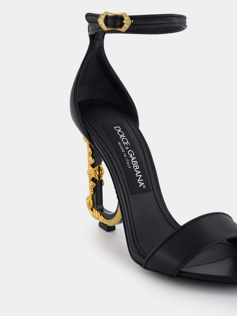 Keira Baroque Logo 105mm Sandals - Image 7