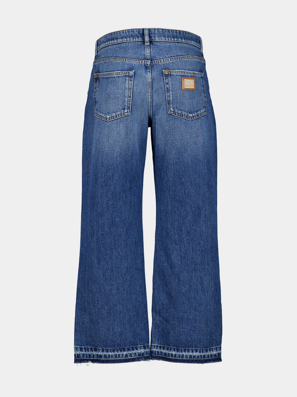 Blue Wide-Leg Mid-Rise Denim Jeans - Image 2
