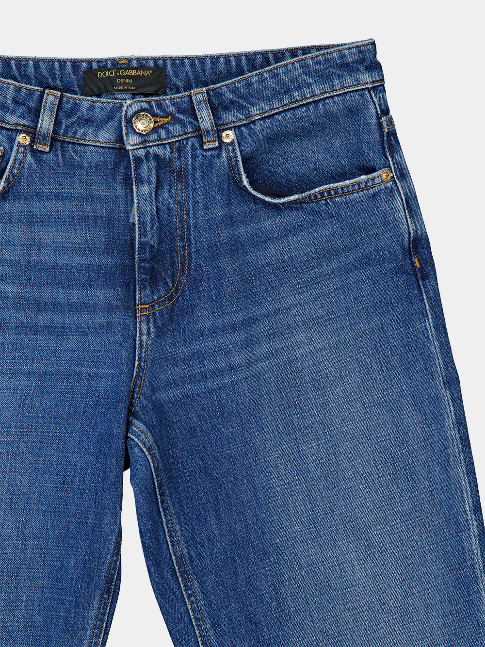 Blue Wide-Leg Mid-Rise Denim Jeans - Image 3