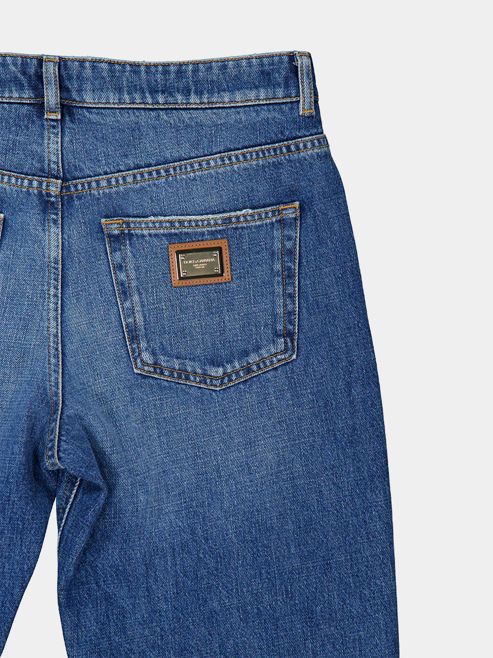 Blue Wide-Leg Mid-Rise Denim Jeans - Image 5